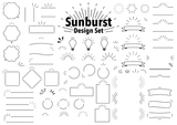 Sunburst Design Set ����ץ�ʥ���С����ȸ��Ф��ե졼�ॻ�å�